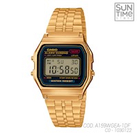 RELOJ DIGITAL UNISEX A159WGEA-1DF CASIO DORADO CLASICO